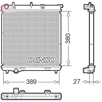 Radiateur, refroidissement du moteur DENSO DRM21108