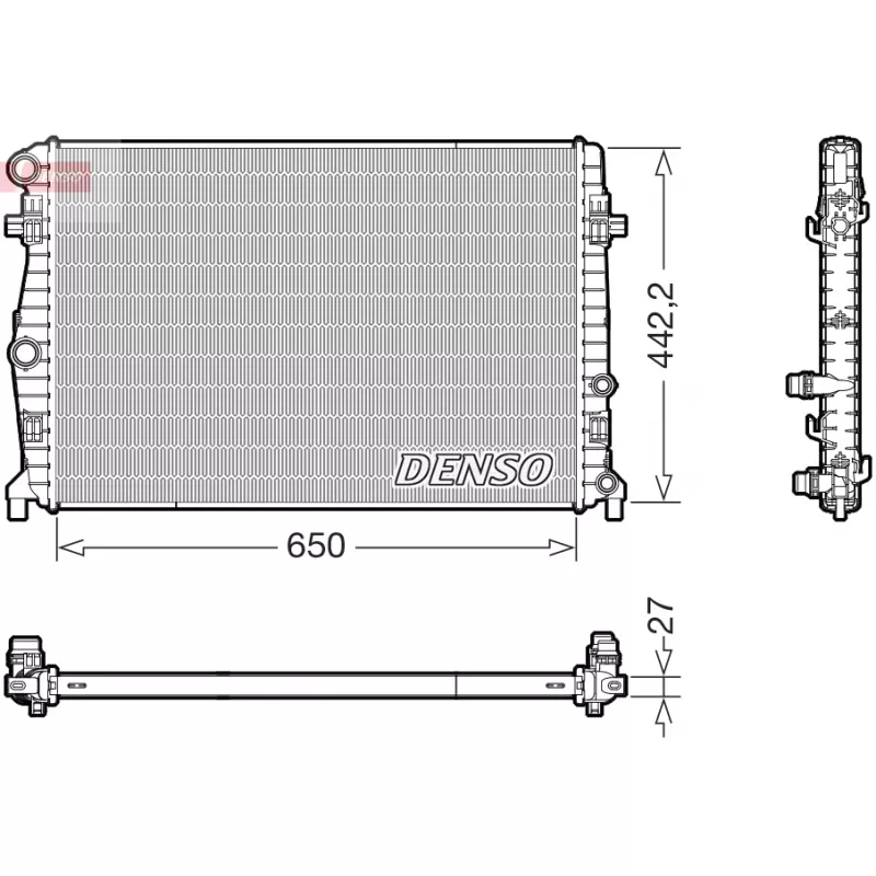 Radiateur, refroidissement du moteur DENSO DRM32058