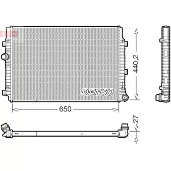 Radiateur, refroidissement du moteur DENSO