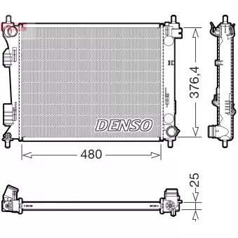 Radiateur, refroidissement du moteur DENSO