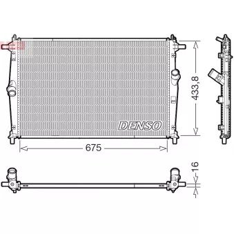 Radiateur, refroidissement du moteur DENSO