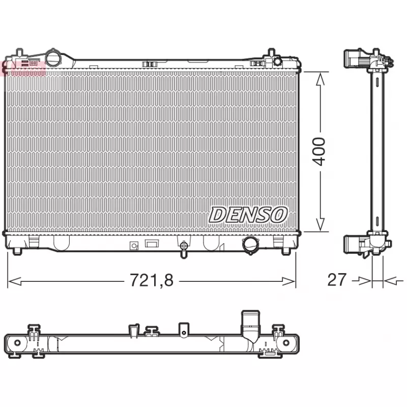 Radiateur, refroidissement du moteur DENSO DRM51021