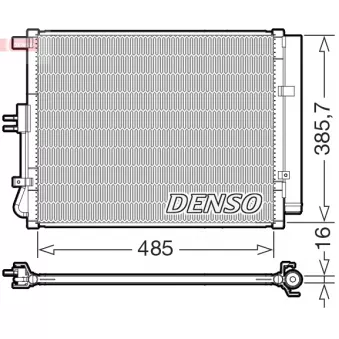 Condenseur, climatisation DENSO DCN43007