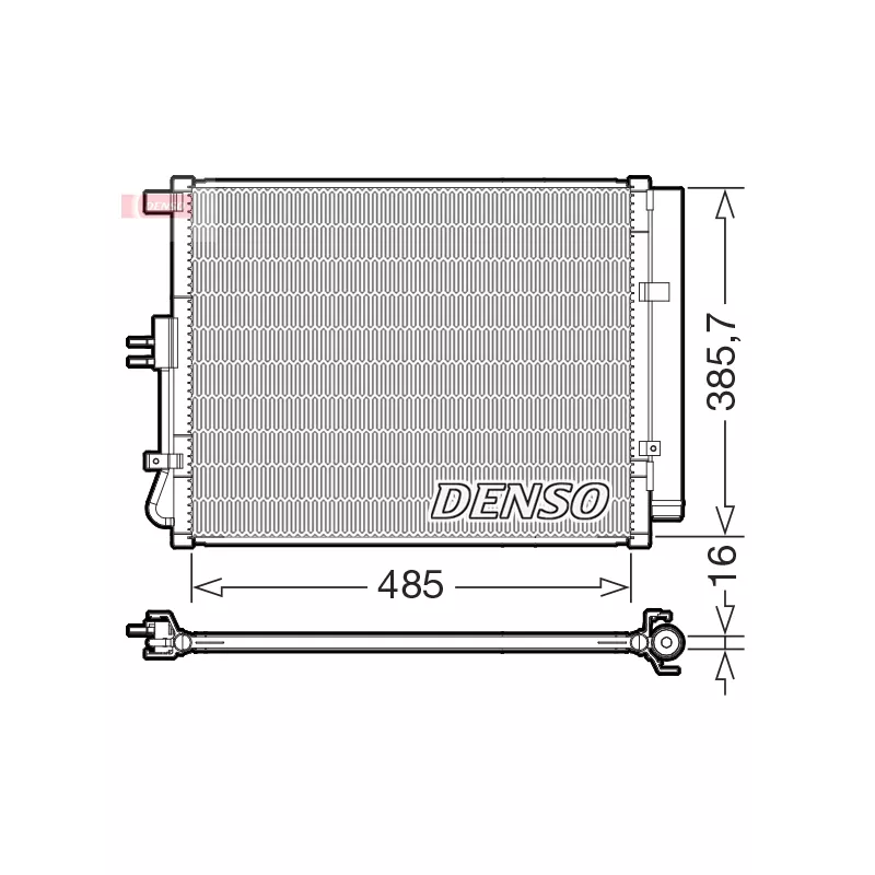 Condenseur, climatisation DENSO DCN43007