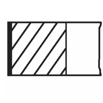 Jeu de segments de pistons MAHLE 222 RS 00103 0N0