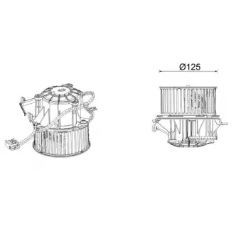 Pulseur d'air habitacle MAHLE AB 339 000P