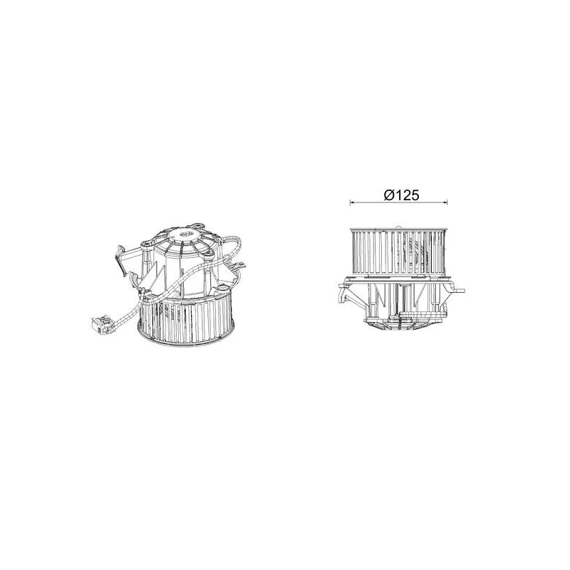 Pulseur d'air habitacle MAHLE AB 339 000P