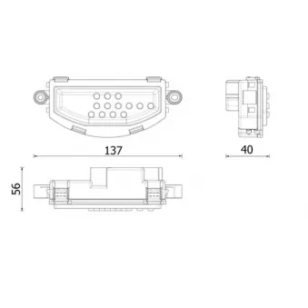 Régulateur, pulseur d'air habitacle MAHLE ABR 166 000P