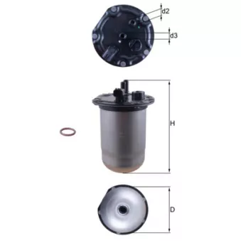 Filtre à carburant MAHLE KL 1132D