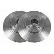Jeu de 2 disques de frein arrière VAICO V46-40004 - Visuel 1