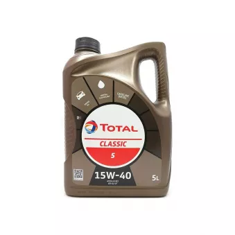 Huile moteur 15W-40 Classic 5 - 5L TOTAL
