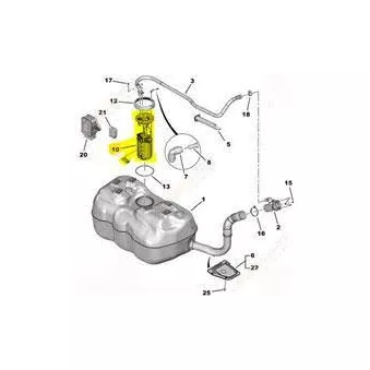 Unité d'injection de carburant OE 1614254580