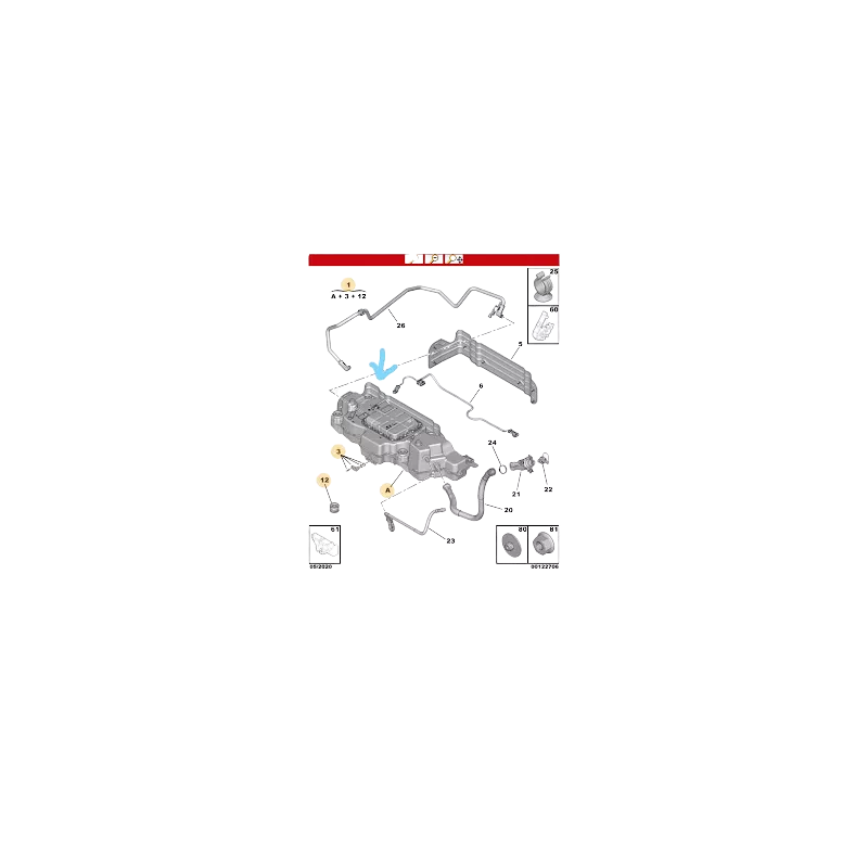 Tuyau D’alimentation Carburant OE 1652806280