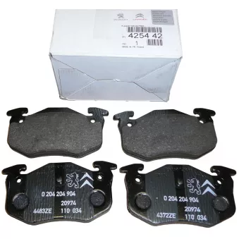 Jeu de 4 plaquettes de frein arrière OE 425490