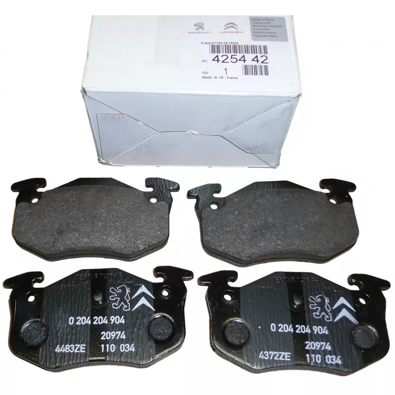 Jeu de 4 plaquettes de frein arrière OE 425490