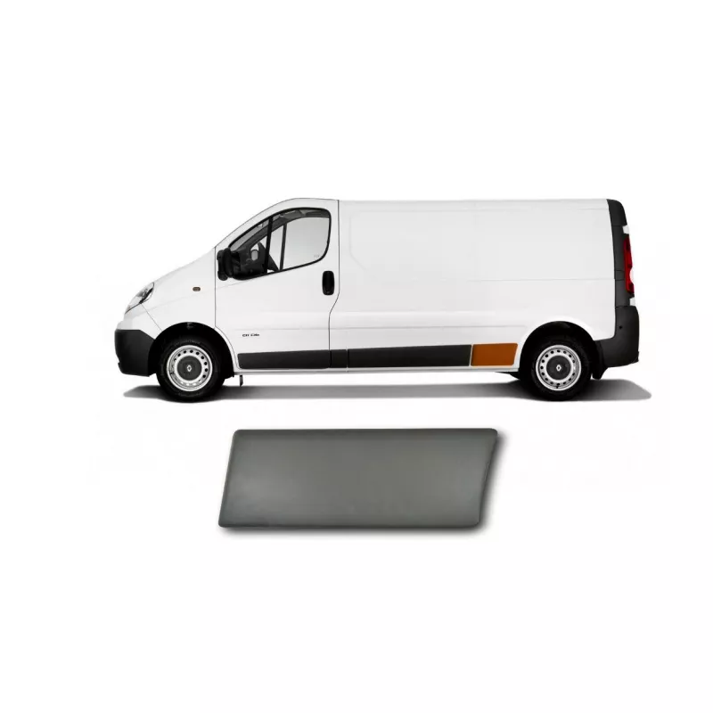 Baguette et bande protectrice, panneau latérale arrière droit OE 8200036099