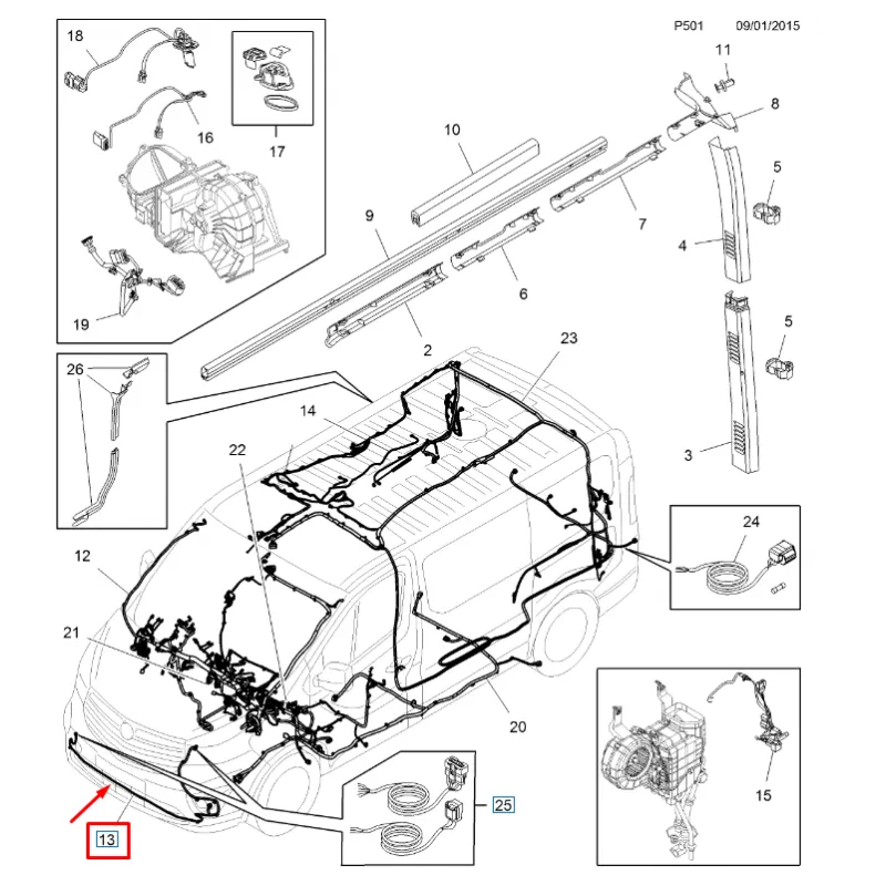 Fils électriques OE 93455434