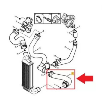 Gaine de suralimentation OE 0382Z4