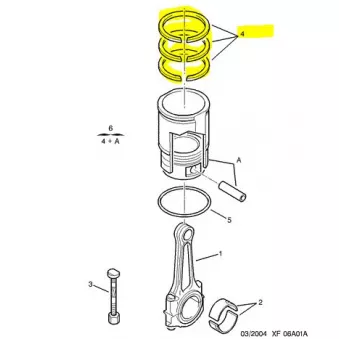 Jeu de segments de pistons OE 0640S8