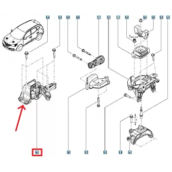 Support moteur OE 112106137R