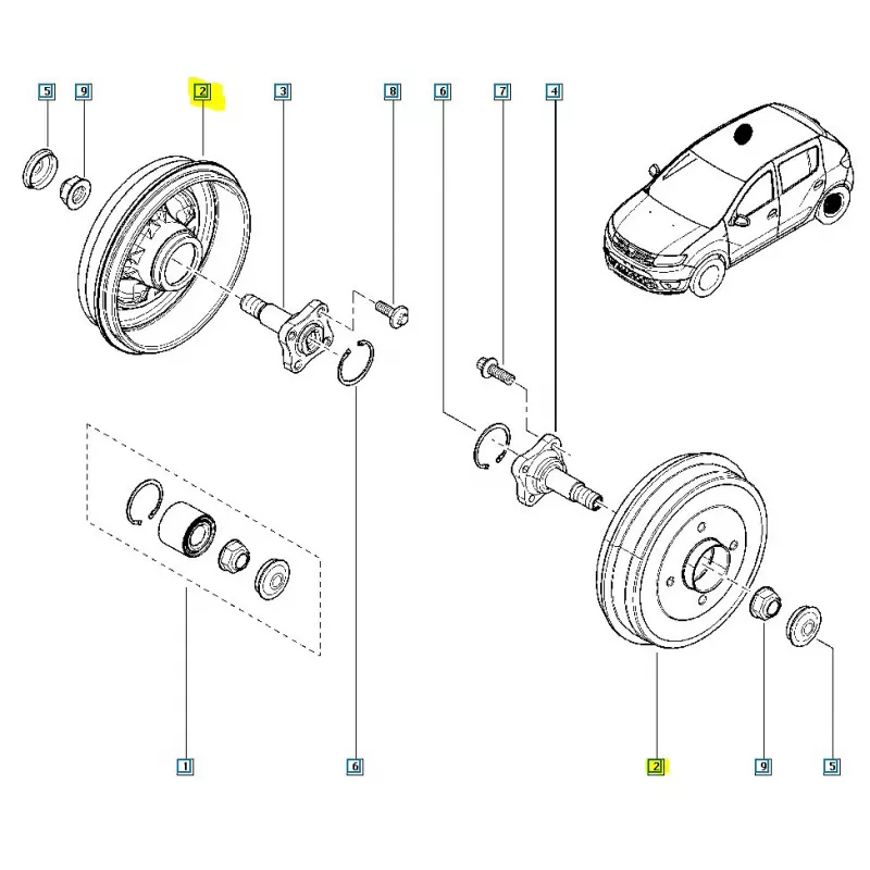 Tambour de frein OE 316274680R