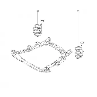 Ressort de suspension OE 540108071R