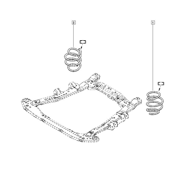Ressort de suspension OE 540108071R
