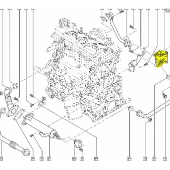 Vanne EGR OE 7701063353