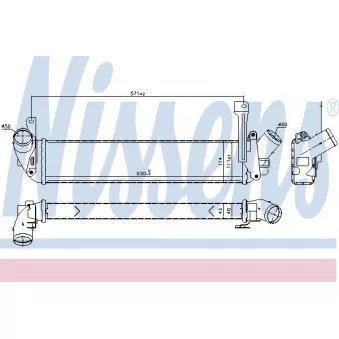 Intercooler, échangeur OE 8200732384