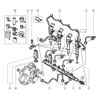 Support d'injecteur OE 8200640863