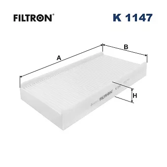 Filtre, air de l'habitacle FILTRON K 1147