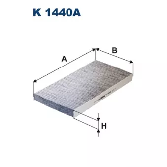 Filtre, air de l'habitacle FILTRON K 1440A