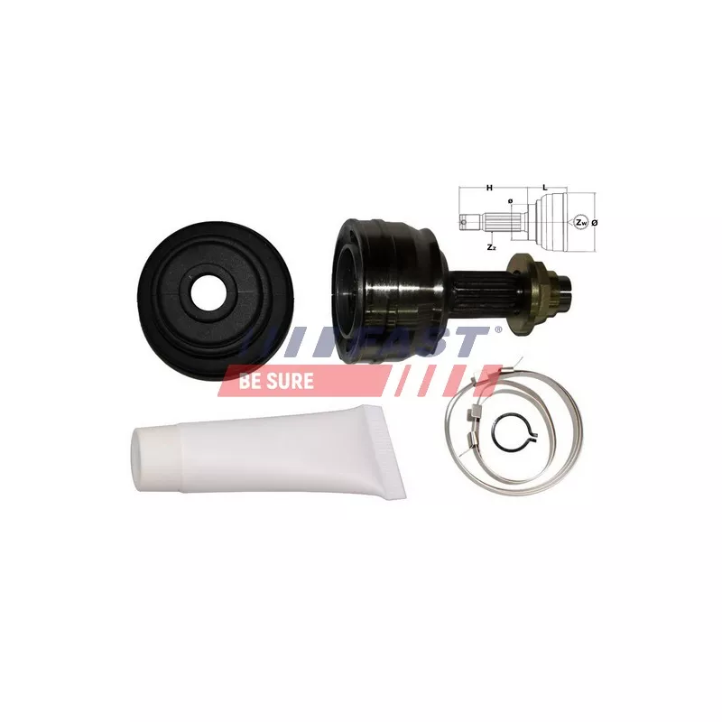 Embout de cardan avant (kit de réparation) FAST FT25004K