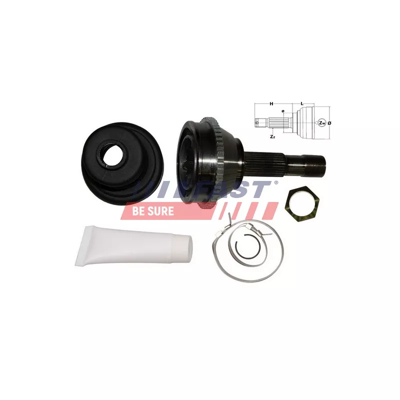 Embout de cardan avant (kit de réparation) FAST FT25006K