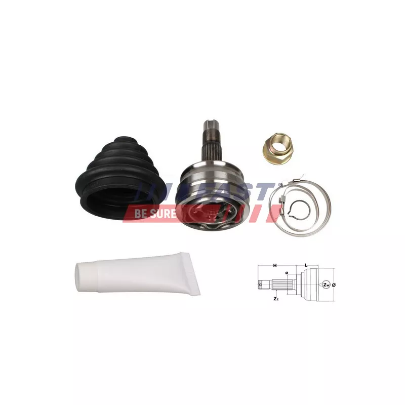 Embout de cardan avant (kit de réparation) FAST FT25019K