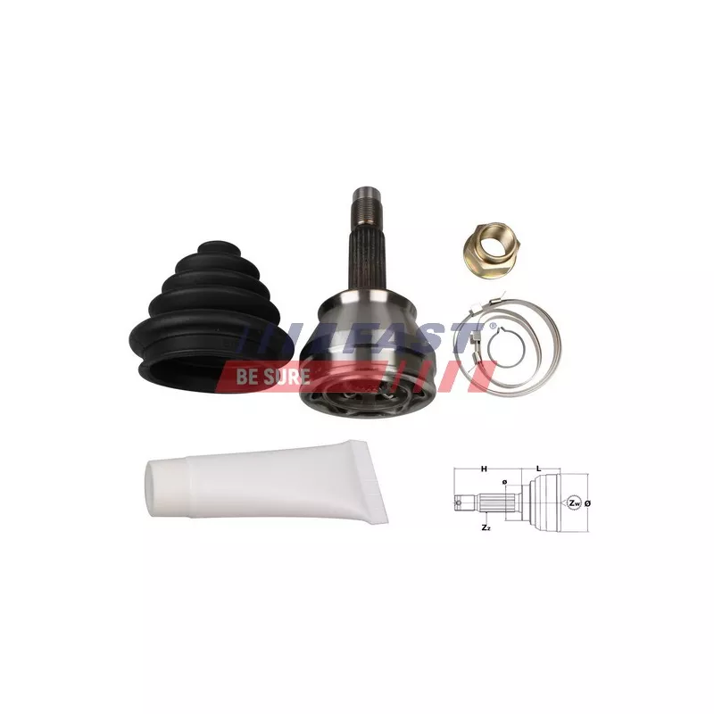 Embout de cardan avant (kit de réparation) FAST FT25054K