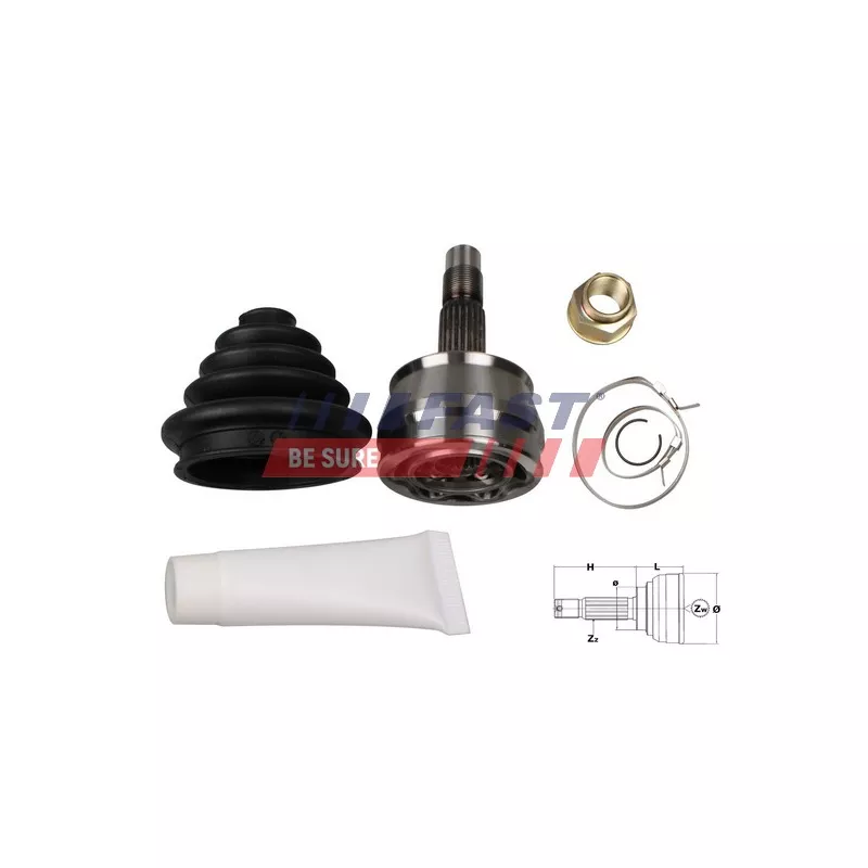 Embout de cardan avant (kit de réparation) FAST FT25055K