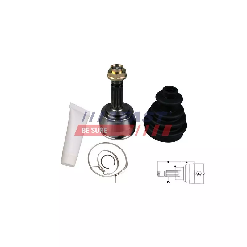 Embout de cardan avant (kit de réparation) FAST FT25065K
