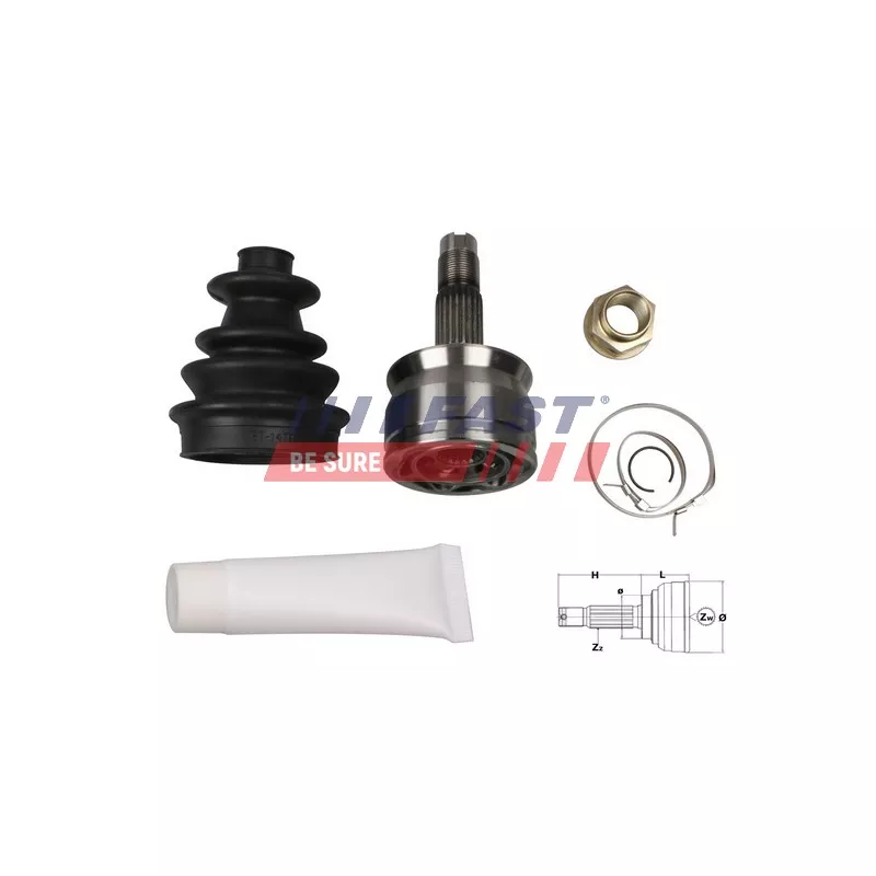 Embout de cardan avant (kit de réparation) FAST FT25077K