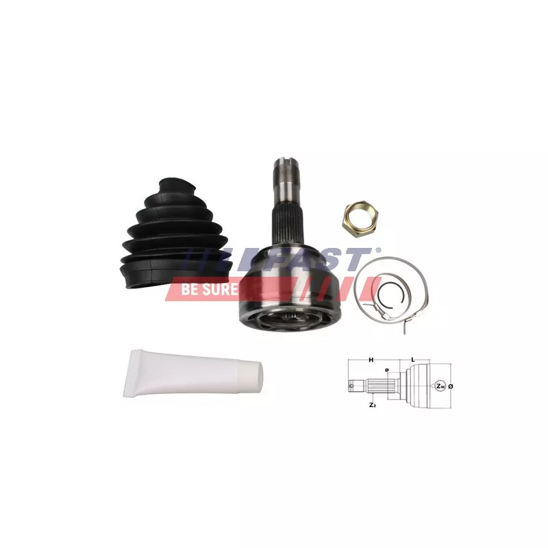 Embout de cardan avant (kit de réparation) FAST FT25078K