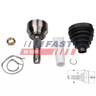 Embout de cardan avant (kit de réparation) FAST FT25080K