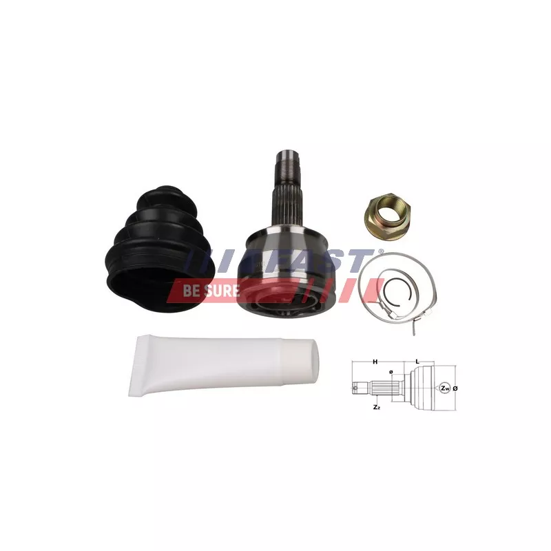 Embout de cardan avant (kit de réparation) FAST FT25084K