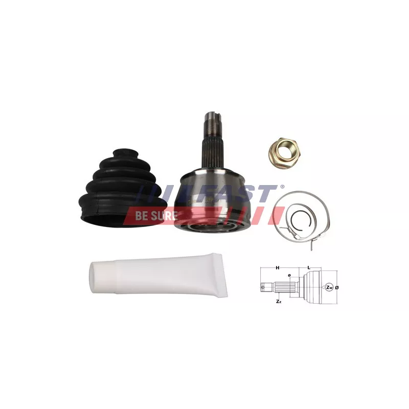 Embout de cardan avant (kit de réparation) FAST FT25086K