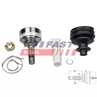 Embout de cardan avant (kit de réparation) FAST FT25088K