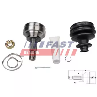 Embout de cardan avant (kit de réparation) FAST FT25089K