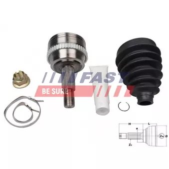 Embout de cardan avant (kit de réparation) FAST FT25092K