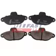 Jeu de 4 plaquettes de frein avant FAST FT29005 - Visuel 2