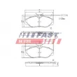 Jeu de 4 plaquettes de frein avant FAST FT29007 - Visuel 1
