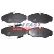 Jeu de 4 plaquettes de frein avant FAST FT29007HD - Visuel 2