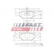 Jeu de 4 plaquettes de frein avant FAST FT29008 - Visuel 1